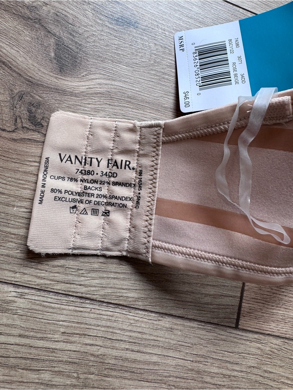 Vanity Fair Beauty Back™ Strapless Bra 74380 34DD - Picture 4 of 7